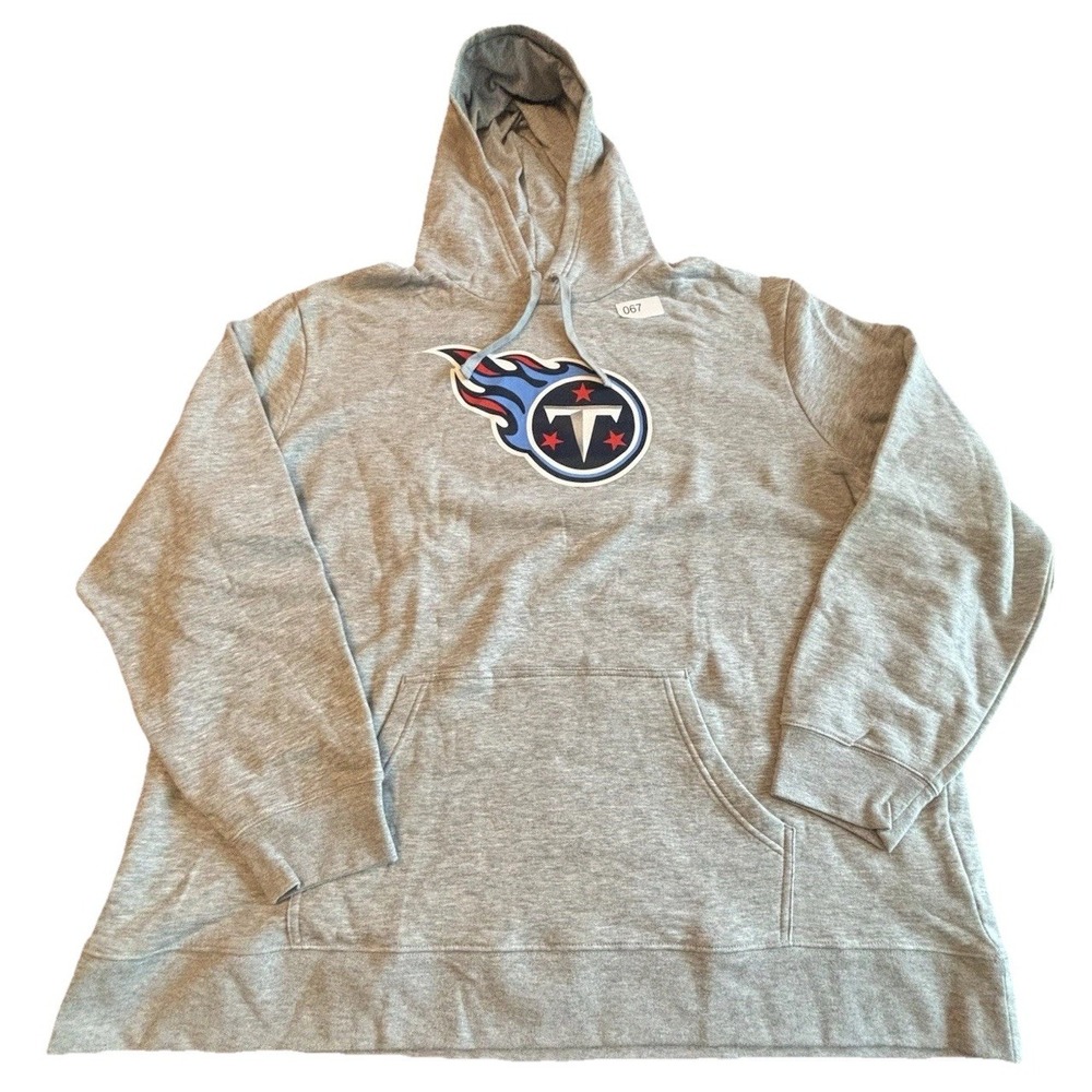 Men's Logo Athletic Tennessee Titans Long Sleeve Pullover Hoodie Hoody Size 3XL